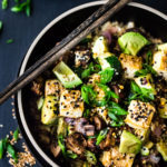 Miso Sesame Cauliflower Rice Bowl - vegan and gluten free!