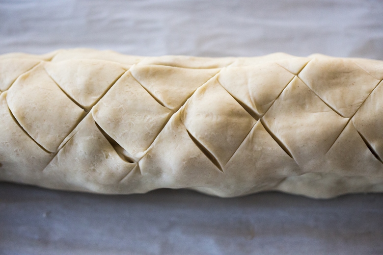 Mushroom Wellington with Rosemary and Pecans- a simple, tasty vegan main dish, that can be made ahead, perfect for holiday gatherings! | www.feastingathome.com