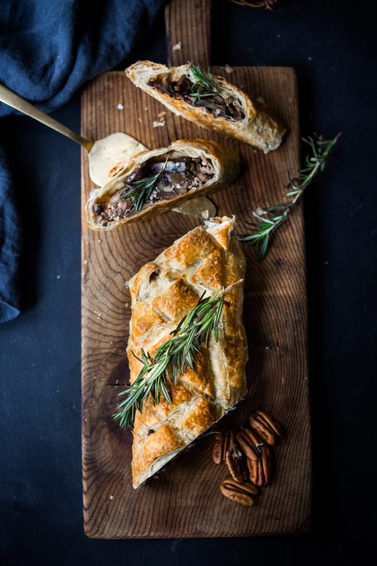 Mushroom Wellington - a delicious, elegant main dish that can be made vegan!