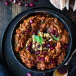 A simple, flavorful Middle Eastern-style, Roasted Red Pepper - Walnut Dip called Muhammara, with garlic, parsley and pomegranate molasses ( recipe below) , that can be made ahead in food processor. Serve with toasted pita or crackers.