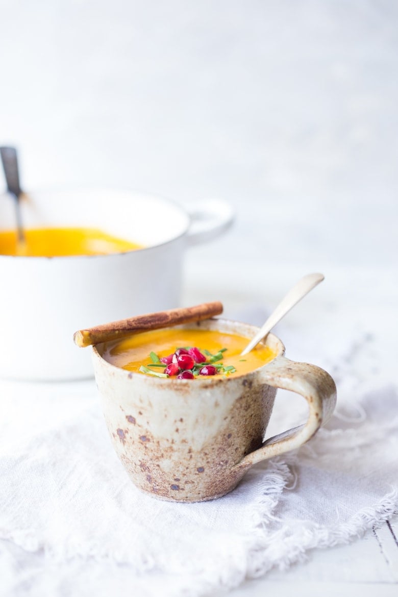 Moroccan Carrot Soup with Ginger