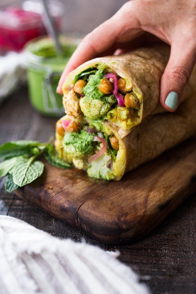 Our 35 Best Indian Recipes | How to make a Frankie! India's flavorful street food (also called a Bombay Burrito). Full of flavor, healthy veggies...and it's VEGAN! 