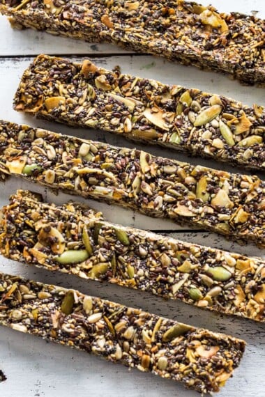 Seed bars- paleo, grain-free, oil free