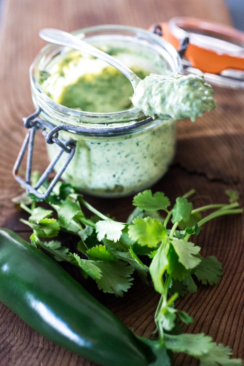 vegan cilantro cream