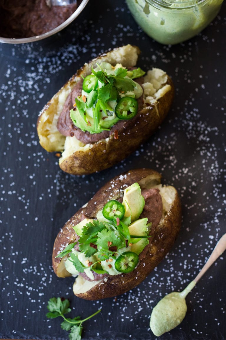 Vegan Mexican Baked Potatoes Feasting At Home