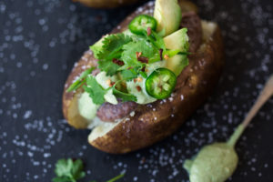 Mexican Baked Potatoes Vegan