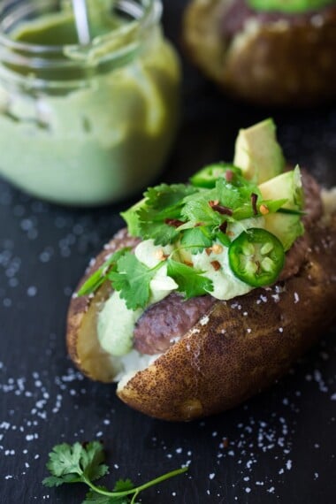 vegan mexican baked potato