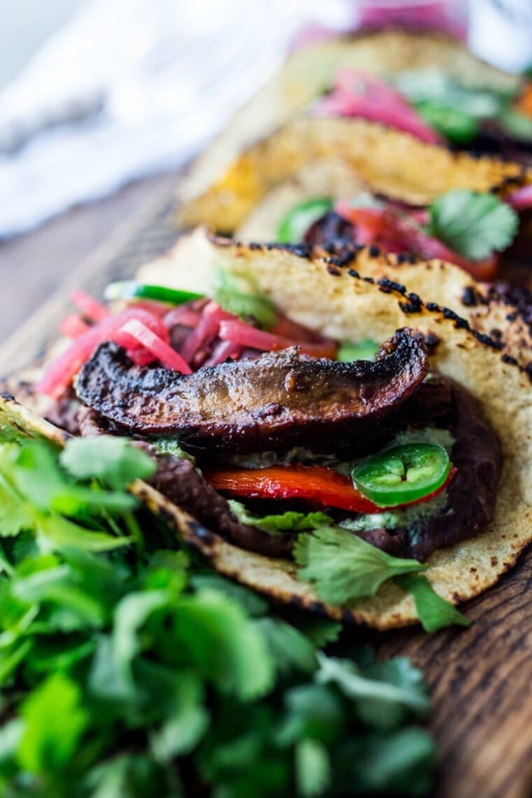 Chipotle Portobello Mushroom Tacos (Vegan!) Feasting At Home