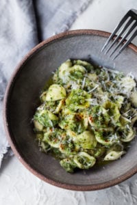 Orecchiette Pasta with Broccoli Sauce - a simple Italian vegetarian pasta that is full of flavor and nutrients! | www.feastingathome.com