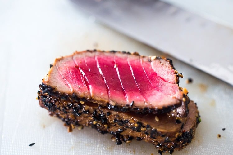 how to sear ahi tuna