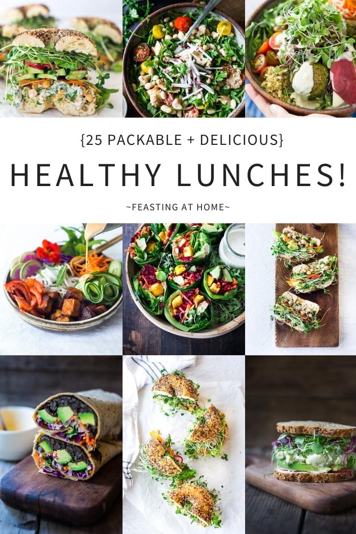 Healthy Delicious Lunch Ideas! | Feasting At Home