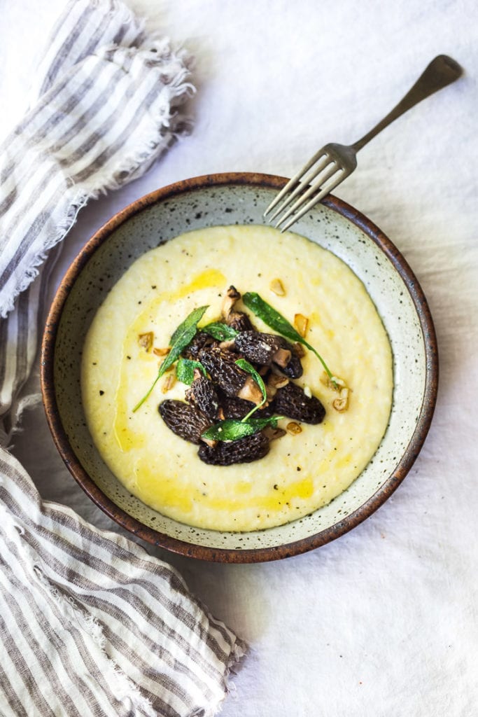 Creamy Polenta with mushrooms