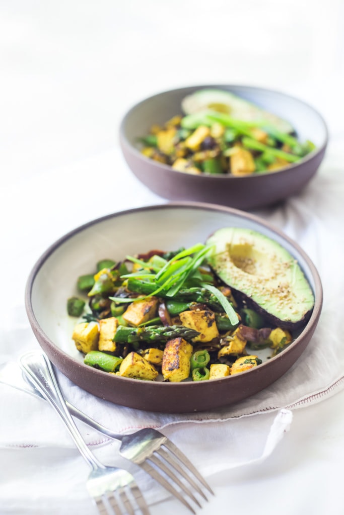 Yummy, Veggie-Loaded Vegan Tofu Scramble! | Feasting at Home Recipes