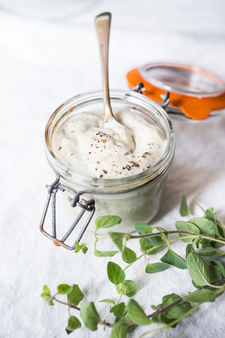 Vegan Ranch Dressing with Silken Tofu