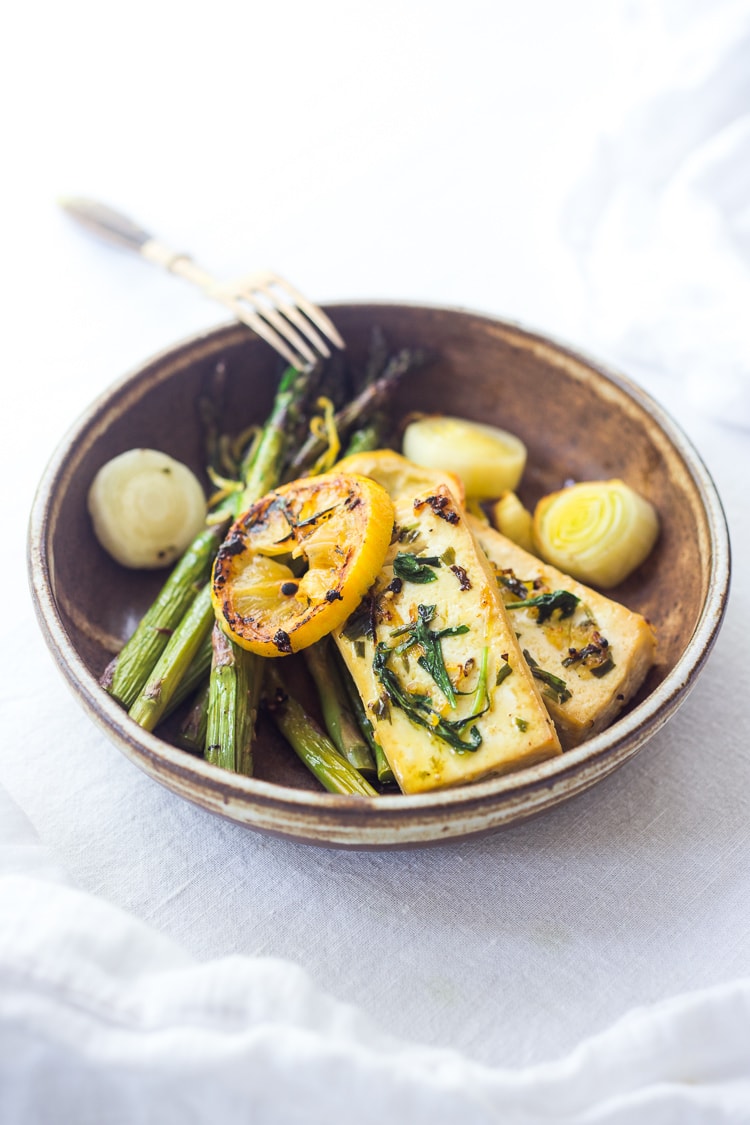tofu and asparagus 
