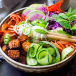 vegan bahn mi noodle bowl