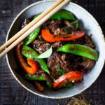 Burmese Chili Lamb with Cumin and Mustard Seeds- a simple tasty paleo meal full of incredible flavor. #lamb #burmeselamb #americanlamb #stirfry #paleo #gluten-free #lowcarb