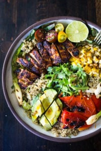 Here are 30 of our favorite Fresh and Healthy Summer Dinner Ideas- perfect for hot summer nights! Many are centered around the best of summer produce paired with lean proteins. Hearty summer salads, refreshing chilled soups, light and flavorful fish and seafood recipes, and a handful of our favorite grilling recipes.