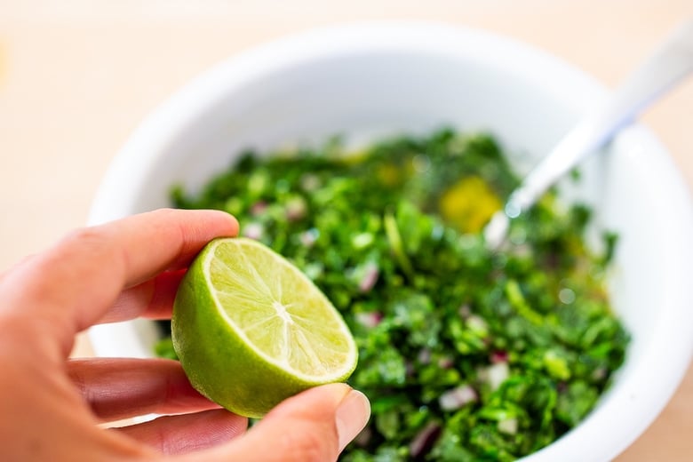 a squeeze of lime adds delicious flavor
