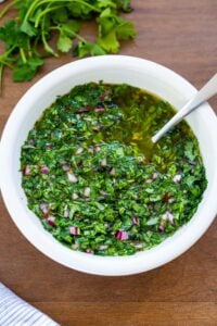 gremolata in a white bowl