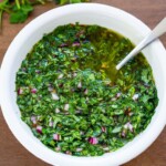 gremolata in a white bowl