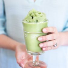 Frozen Blended Matcha Green Tea Slushie-image
