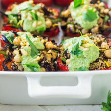 Stuffed Peppers with Quinoa, Chickpeas and Zhoug-image