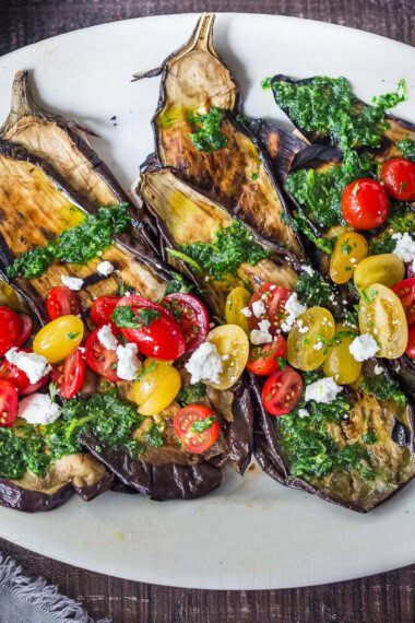 Mediterranean grilled eggplant recipe