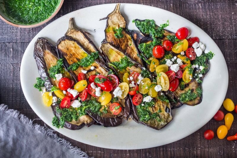 Mediterranean grilled eggplant recipe