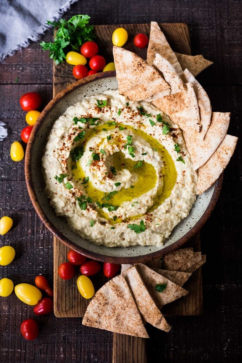 How to make the best, most authentic Baba Ganoush! Learn the one secret that will take your baba ganoush to the next level. Authentic, easy, healthy and so delicious! #babaganoush #eggplantdip