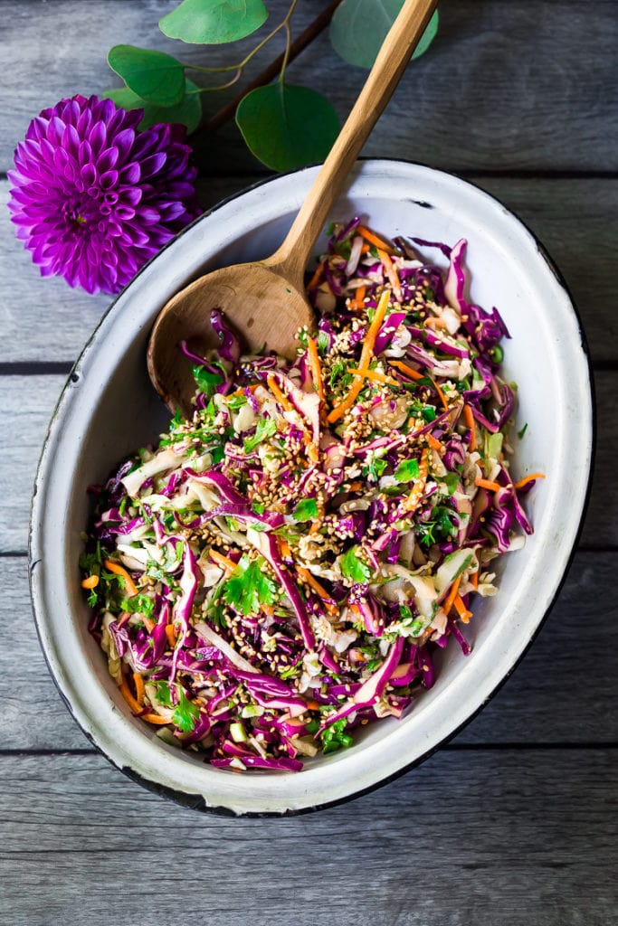 25 Incredible Cabbage Recipes: Easy Crunchy Asian Slaw.