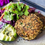 Simple Salmon Cakes made with pantry ingredients, designed for weeknight meals when time is short. Of course fresh salmon always makes for a better salmon cake, but in a pinch, canned salmon, pulled from the pantry can be a life savor! #salmoncakes