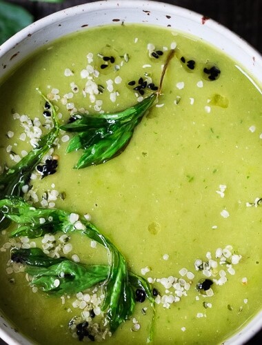 A healing bowl of Celery Soup- comforting, affordable and flavorful, that can be made in  35 minutes. Healthy, delicious and vegan adaptable! #celerysoup #celerysoup #vegan