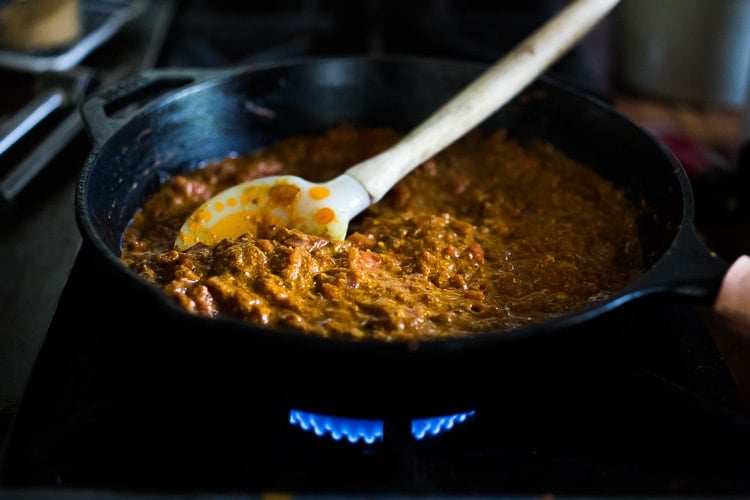 Lamb Meatballs with Indian Curry Sauce- a simple easy dinner that is full of flavor! Gluten-free, keto and Paleo! #lambmeatballs #lamb #meatballs #lambrecipes #keto #paleo #gluten-free #dinnerrecipes #indianrecipes #tikkamasala #currysauce #curry 