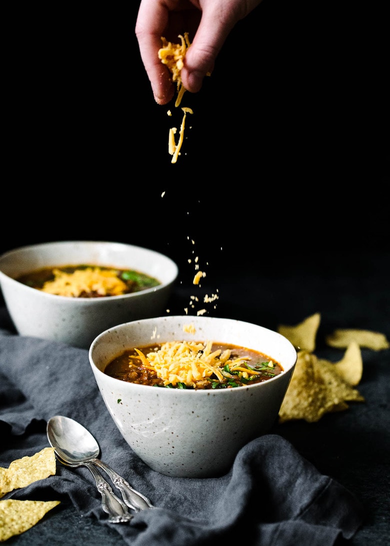 Slow Cooker Turkey Chili {Healthy} - Two Peas & Their Pod