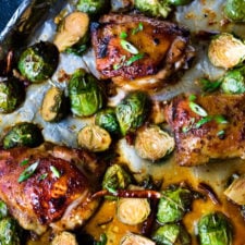 Szechuan Chicken and Brussel Sprouts-image