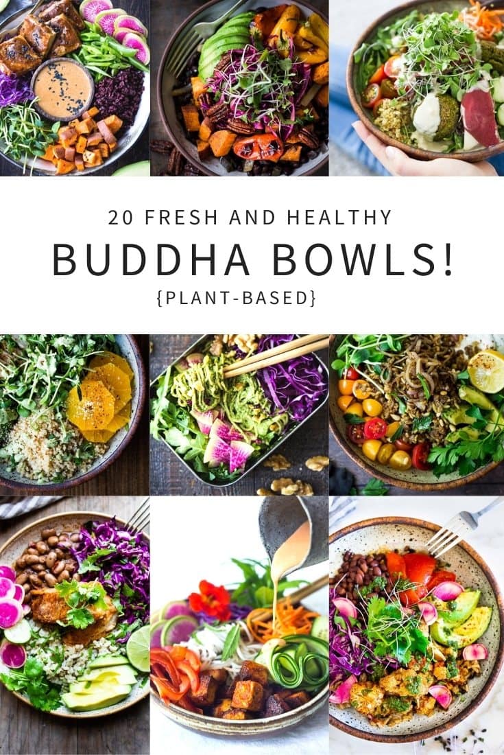 How to Build a Buddha Bowl plus 20 Buddha Bowl Recipes! Globally inspired, plant-based, vegan-adaptable and full of healthy vegetables, these nourishing vegetarian bowls will keep you energized and satisfied. #buddhabowl #buddhabowls #healthybowls #veganbowl