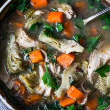  Chicken Artichoke Soup with Wild Rice-image