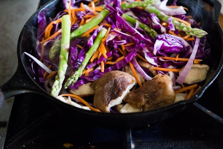 Szechuan Tofu and Veggies! A flavorful vegan stir-fry with crispy tofu, szechuan sauce and loaded up with healthy vegetables! Quick, easy and flavorful!!! #vegan #szechuan #szechwan #szechuansauce #tofu #stirfry #stir-fry