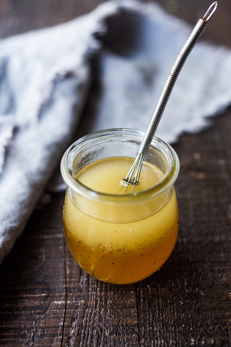  Homemade Apple Cider Dressing in a jar