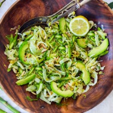 Shaved Asparagus Fennel Salad