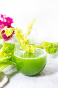 Celery Juice Recipe and Benefits! The top TEN benefits of drinking 16 ounces of celery juice every morning to activate the gut, release toxins and heal the body! #celeryjuice #celery #juice #detox #cleanse #juicing #celeryrecipes
