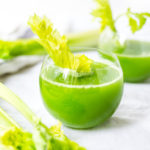Celery Juice Recipe and Benefits! The top TEN benefits of drinking 16 ounces of celery juice every morning to activate the gut, release toxins and heal the body! #celeryjuice #celery #juice #detox #cleanse #juicing #celeryrecipes
