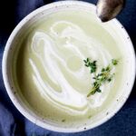 Artichoke Soup- a simple easy recipe that is vegan-adaptable.