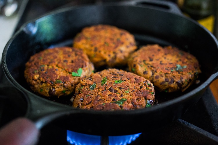 black bean burgers