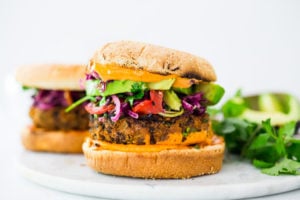 A quick and easy recipe for the best Black Bean Burgers that can be made in under 30 minutes! Vegan adaptable and perfect for weekly meal prep!