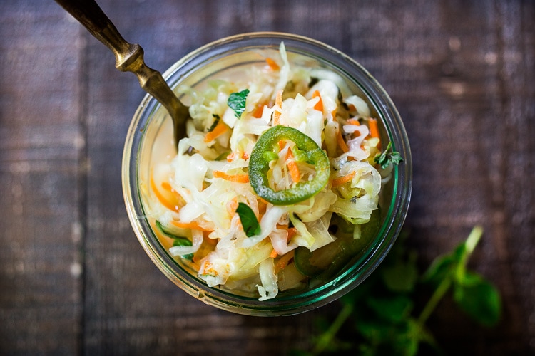 Curtido - Fermented Salvadoran Slaw | Feasting At Home