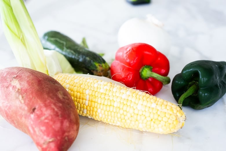 veggies for Peruvian Burritos