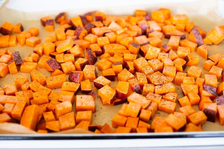 roasting sweet potatoes 