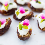 Stuffed Dates with Rose Petals and Pistachios- a simple appetizer or light dessert.